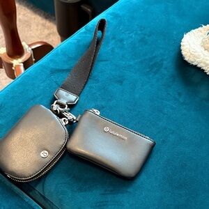 lululemon athletica Black Mini Wallet Set
